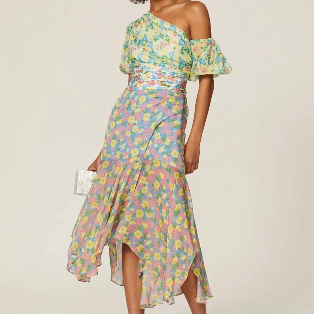 Multicolored floral AMUR Jaylah floral dress. Size 2.